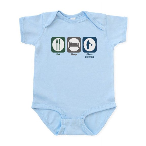CafePress - Eat Sleep Glass Blowing Infant Bodysuit - Baby Light Bodysuit, Size Newborn - 24 Months