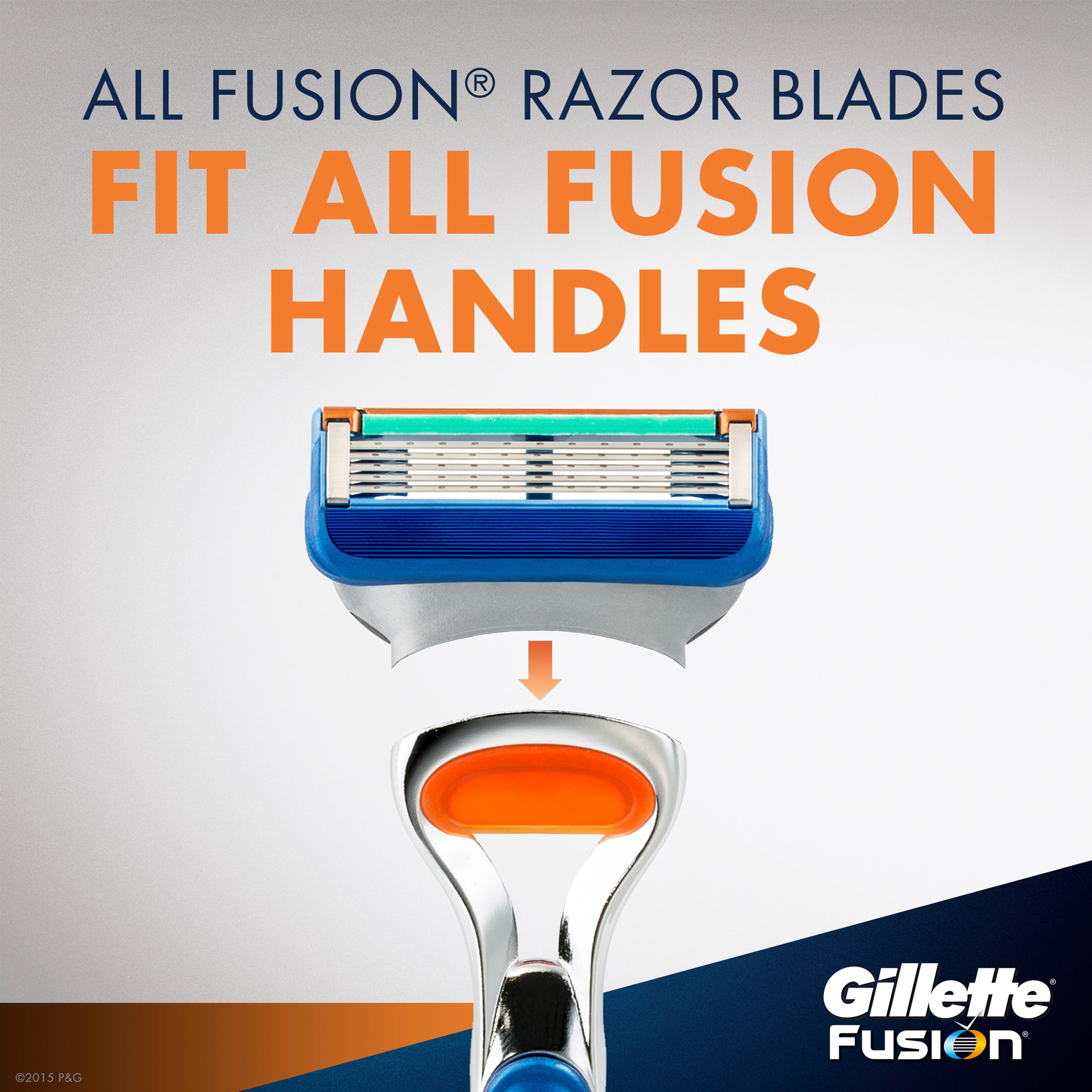 Gillette Fusion Razor & Replacement Cartridges 2 pc Pack