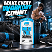 CTD Sports Noxivol 180 Tablets - Nitric Oxide Booster for Strength and Stamina - Enhance Performance