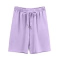 thumbnail image 4 of hoksml Girls Drawstring Shorts Back to School Casual Elastic Waist Playwear Shorts, 4 of 5