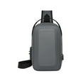 thumbnail image 2 of Segolike Men Chest Pouch Hard Case Shoulder Bag for Traveling Climbing Outdoor Sports Gym Gray, 2 of 8