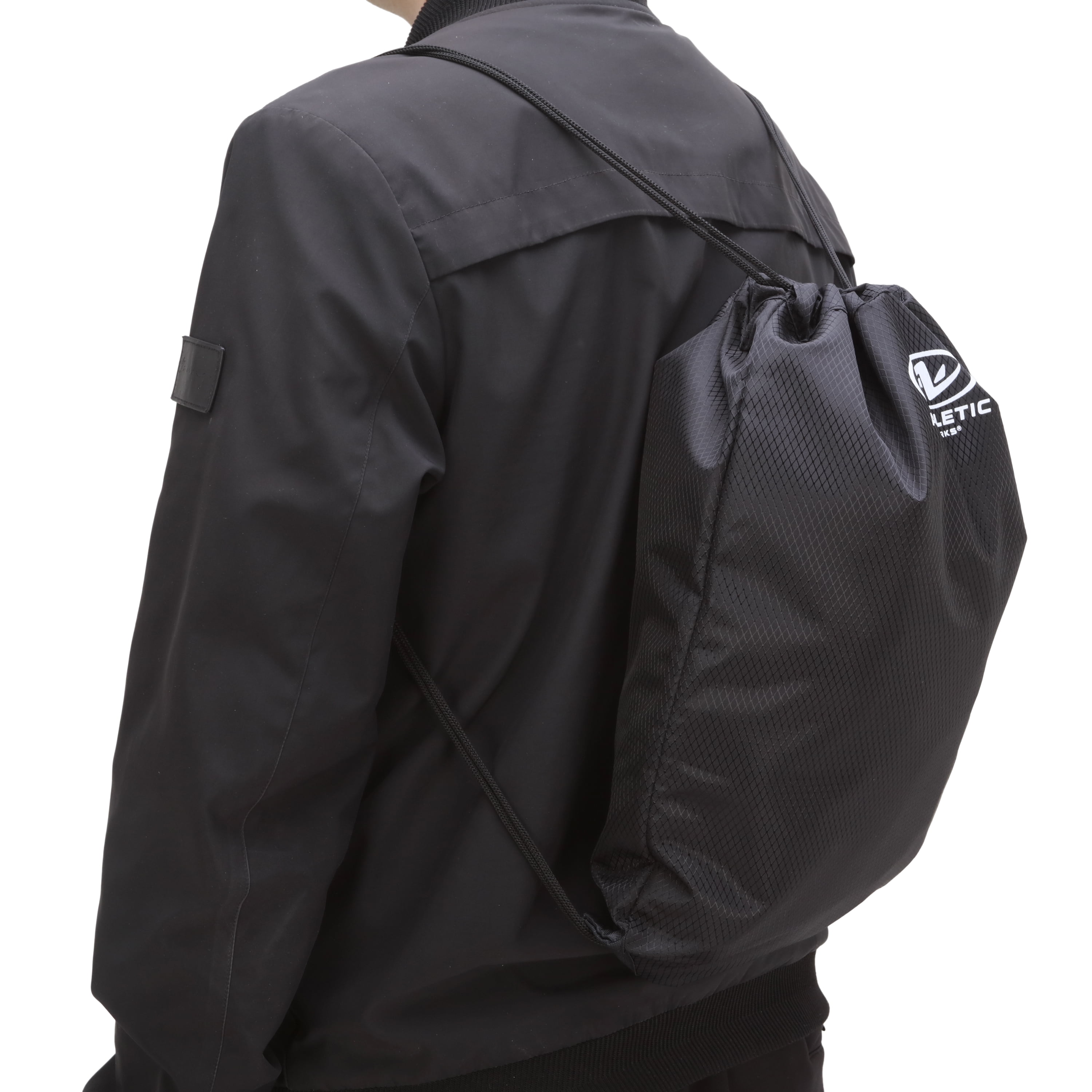 Athletic Works Unisex Adult Polyester Fitness Gym Cinch Sack Backpack,  Black - Walmart.com