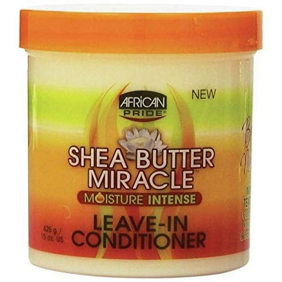 African Pride Shea Butter Miracle Leave in Hair Conditioner, 15 Oz, 2 Pack
