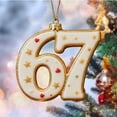 thumbnail image 3 of WEGFTDUOP Christmas 67 Acrylic Ornament Six Funny Xmas Holiday Ornament Funny 67 Decorations Meme Grandkid Gift For Christmas Tree Christmas Hanging Decor, 3 of 8