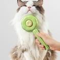 thumbnail image 3 of BESTSKY 2PCS Cat Brush,Smooth Steel Needle Dog Brush,All-in-One Grooming Cat Stuff,Green, 3 of 5