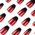 thumbnail image 6 of Coffin Fake Nails Set, 24PCS Removable Press On Nails with Glue, Glossy Reusable Artificial Nails, DIY Nail Art Decoration for Women Wedding Party, 6 of 7