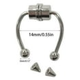 thumbnail image 4 of YongCo Magnetic Septum Nose Ring Horseshoe Fake Nose Ring Hoop Non-Piercing Jewelry Ins, 4 of 11