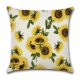 thumbnail image 4 of SZTXJ Autumn Cushion Covers 18" x 18" Set of 4 Outdoor Decorations Fall Sunflower Linen Cushion Cover for Thanksgiving Day, Sofa and Home Decor, 4 of 5