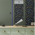 thumbnail image 5 of Ambesonne Nature Peel & Stick Wallpaper for Home, Bicycle Rabbits Flowers Art, 13"x36", Navy Blue and Pale Orange, 5 of 5