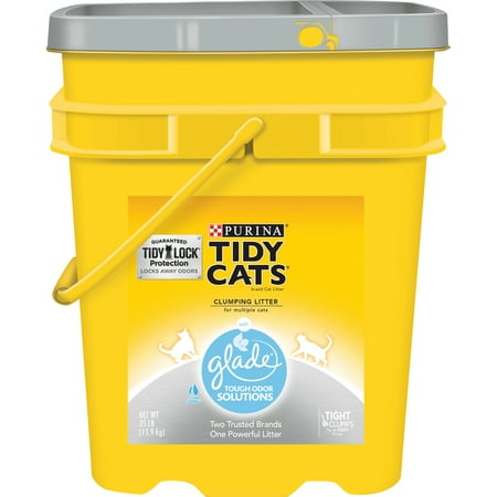 UPC: 0070230153487 | Purina Tidy Cats Clumping Cat Litter  Glade Clear Springs Multi Cat Litter  35 lb. Pail