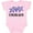 AD-Pink, variant on Colorado Columbine Flowers Boys or Girls Baby Bodysuit