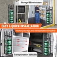 thumbnail image 6 of Gas Cylinder Storage Rack - Heavy Duty Steel Frame for 3x30lbs Refrigerant Tanks + 3 Small Bottles, Freon & Oxygen Compatible, 6 of 7