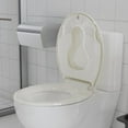 thumbnail image 6 of Toilet Seat, Soft Close Toilet Seat Quiet Lid, Quick-Release Hinges and Quick-Attach Hardware, Apartment Essentials, for Easy Clean and Stain-Resistant, 6 of 7