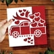 thumbnail image 3 of Troquel De Corte De Coche Clásico De Corazón, Molde De Corte De Acero Al Carbono, Molde De Plantilla De Fabricación De Tarjetas De Coche Clásico Preciso Para Manualidades De Álbumes De Recortes Moyic HA022447-00, 3 of 7