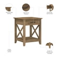 thumbnail image 5 of Bush Furniture Key West Petite Table d'Appoint avec Rangement / Étagère d'Accent Style Ferme Moderne pour Salon en Pin Récupéré, 5 of 5