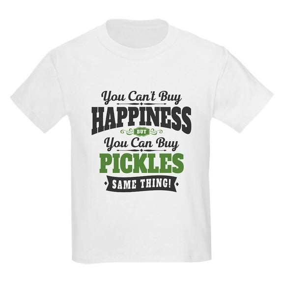 CafePress - Pickles Happiness Kids Light T Shirt - Light T-Shirt Kids XS-XL