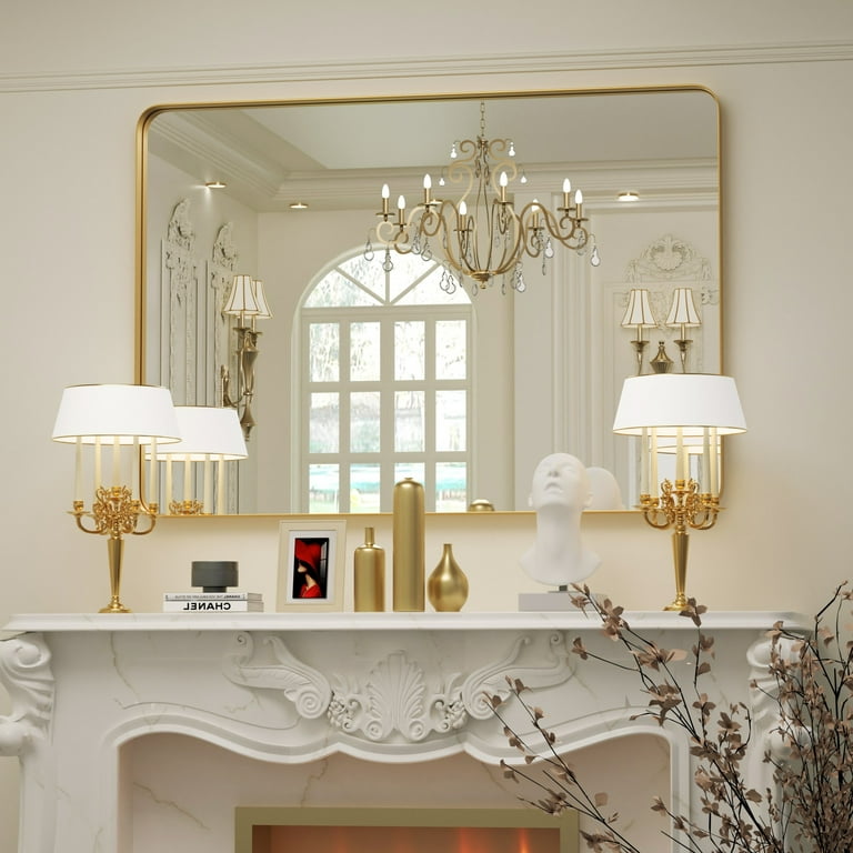 PAIHOME Wall Mirror Vanity Mirror Bathroom Mirror with Round