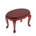 thumbnail image 2 of 1/12 Casa de muñecas Muebles de salón Mesa de té hecha de .5 X 6 X 5 Cm, Annatto, perfke Mesa de muñecas en miniatura, 2 of 9