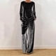 thumbnail image 1 of TaTaai Women Casual Loose Fit Velvet Set Round Neck Long Sleeve Pullover Top and Full Length Trousers Soft Comfy Daily Wear Two Piece Gift, 1 of 8