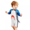 thumbnail image 2 of Toddlers Boys Rashguard Swimsuit One Piece Toddlers Zipper Baby Girls Bathing Suit Shark Swimwear Rash Guard Summer Surfing Suit UPF 50+ Swimming Costume, 2 of 8