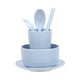 thumbnail image 2 of Juego de vajilla – Juego de vajilla, taza de cuenco de arroz con fibra de paja de trigo y palillos con cuchillo y cuchara, portátil 6 pc, rosa azul verde beige, 10,63 x 9,45 in, 2 of 6