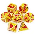 thumbnail image 2 of Haxtec Gold Metal DND Dados Set Fire D&D Gifts Juego de dados poliédricos Dungeons and Dra Haxtec Haxtec, 2 of 2