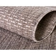 thumbnail image 5 of Unique Loom Solid Collection Casual Transitional Indoor and Outdoor Flatweave Area Rug, 5' x 8', Beige/Gray, 5 of 5