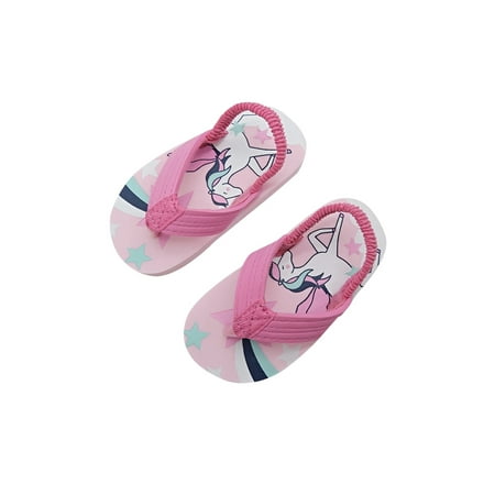 

Co.MMehjri Toddler Flip Flops Shoes Little Kid Sandals with Back Strap Boys Girls Water Shoes