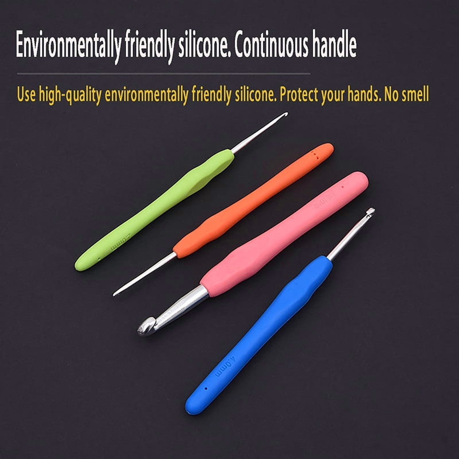 Multicolored Crochet Hooks Yarn Knitting s 2-8mm Random Colors 2.5MM