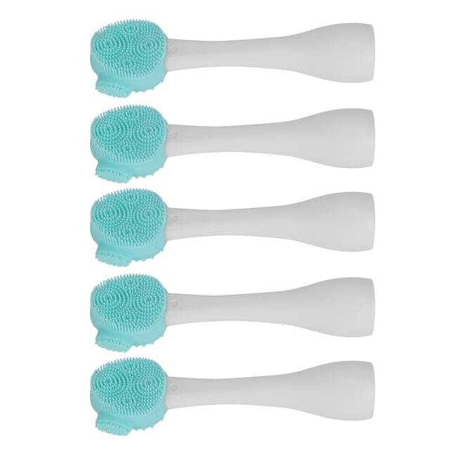 Cepillo de limpieza facial, 5 piezas de silicona para limpieza facial, cepillo de limpieza de poros, limpiador facial de silicona diseñado para precisión