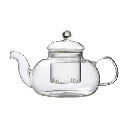 

NKBBBCU Water Bottles Clear Teapot With Removable Infuser 20.3 Oz Loose Leaf And Tea Maker