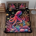thumbnail image 2 of Lotusprinthandmade Super Cute Octopus 3D Quilt Bedding Set, Fold Hem, 70x80, 2 of 2