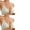 Beige 2PCS, variant on Front Closure Bras For Women Seamless Comfort Padded Bralette Supportive No Underwire Low Cut Design