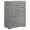 Grey High Gloss, variant on Ives 5-drawer Bedroom Chest of Drawers Grey High Gloss