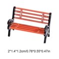 thumbnail image 3 of destyer Miniature Chair Mini Desk Space Saving Festival Accessories Entertainment Fine Workmanship Compact Size Doll Bench DIY Prop Small, 3 of 9