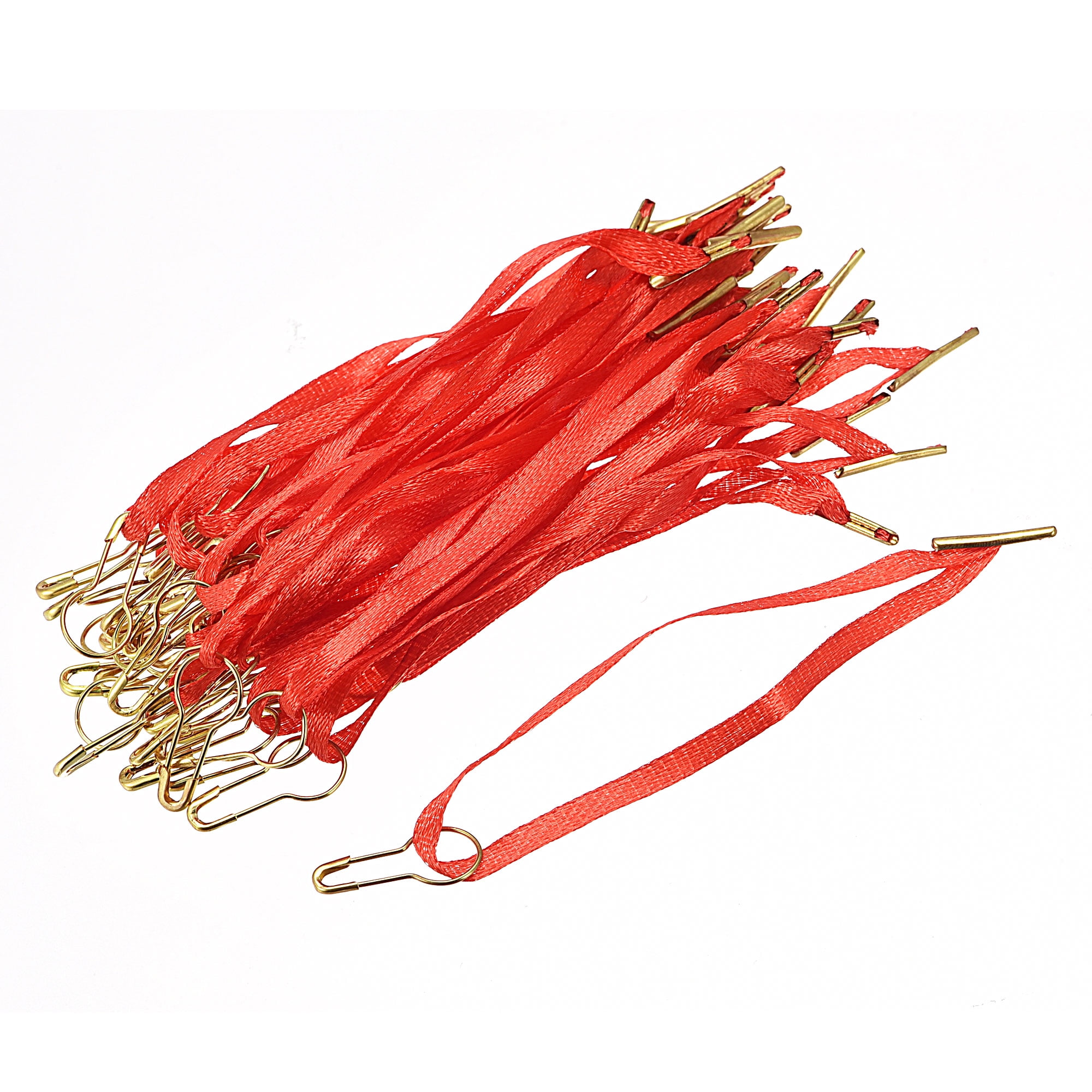 Uxcell Polyester Hang Tag String Tag Fasteners,Clothing with Pin Beige