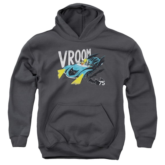 Batman - Vroom - Youth Hooded Sweatshirt - Medium