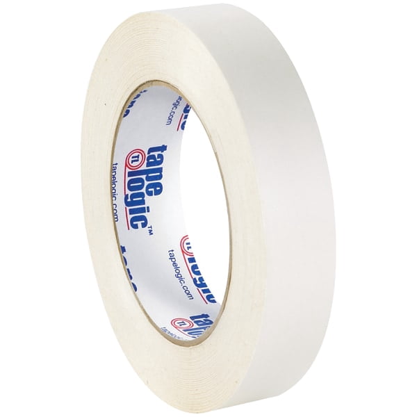 Tape Logic® Double-Sided Film Tape, 3" Core, 1" x 180', White, Pack Of 48