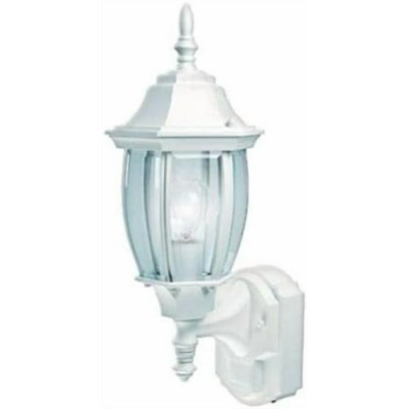 Heath Zenith Hz-4192-wh Motion Sensor Coach Lantern, 19-1/2" X 7" X 8-3/4"