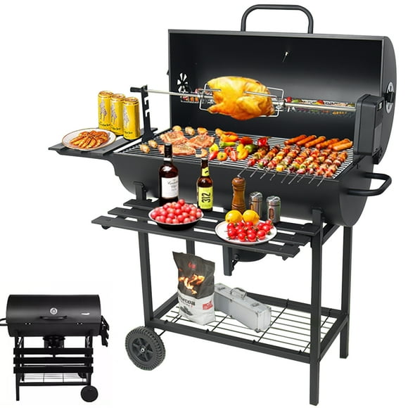 Parrilla De Carbón Barbacoa Jardín Picnic Robusta Móvil