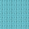 thumbnail image 1 of Ahgly Company Machine Washable Indoor Square Transitional Dark Turquoise Green Area Rugs, 5' Square, 1 of 7