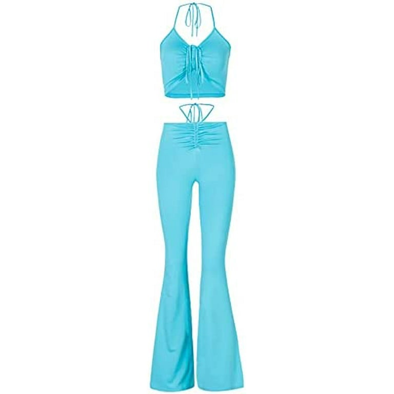 DanceeMangoos Y2k Set 2 Piece Outfits for Women Pants Sets Y2k Aesthetic  Pants Sets Women 2 Piece Outfits Y2k Clothes