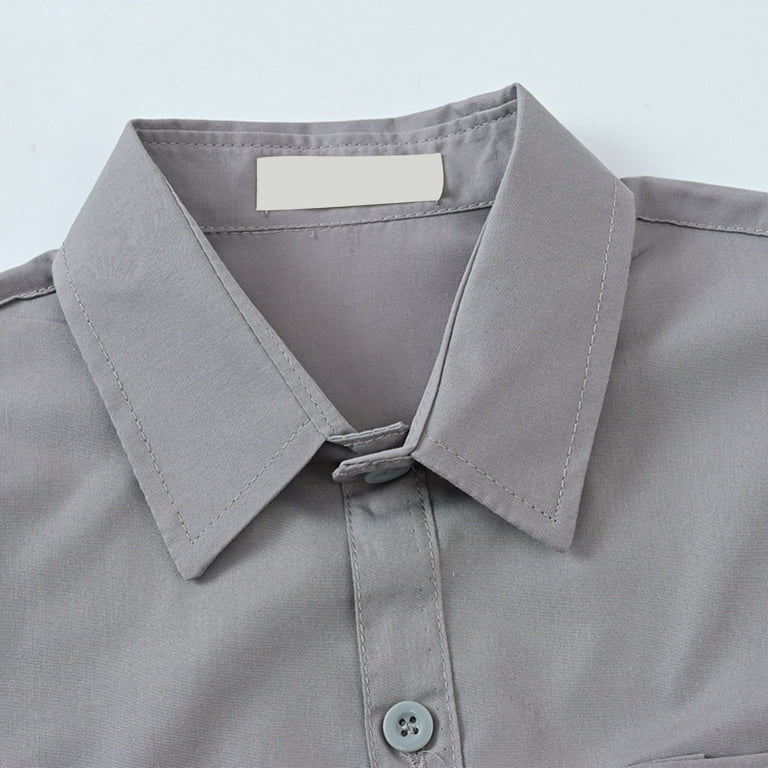 Caqnni Boys Dress Shirt Black Long Sleeve Shirt Boys' Long Sleeve Slim Fit Dress Shirt, Button-Down Style With & Shirttail Hem Size 5-10 years (Grey,5-6 Years) - Walmart.com Caqnni Boys Dress Shirt Black Long Sleeve Shirt Boys' Long Sleeve Slim Fit Dress Shirt, Button-Down Style With & Shirttail Hem Size 5-10 years (Grey,5-6 Years) - Walmart.com