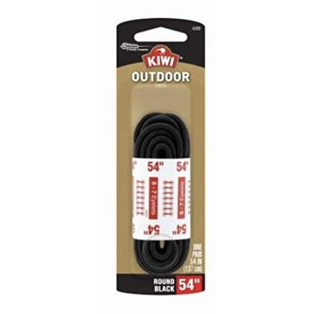 Cordones para zapatos Kiwi Sport 137 cm redondos negros