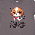 thumbnail image 4 of Inktastic Papaw Loves Me Grandchild Puppy Boys or Girls Toddler T-Shirt, 4 of 5