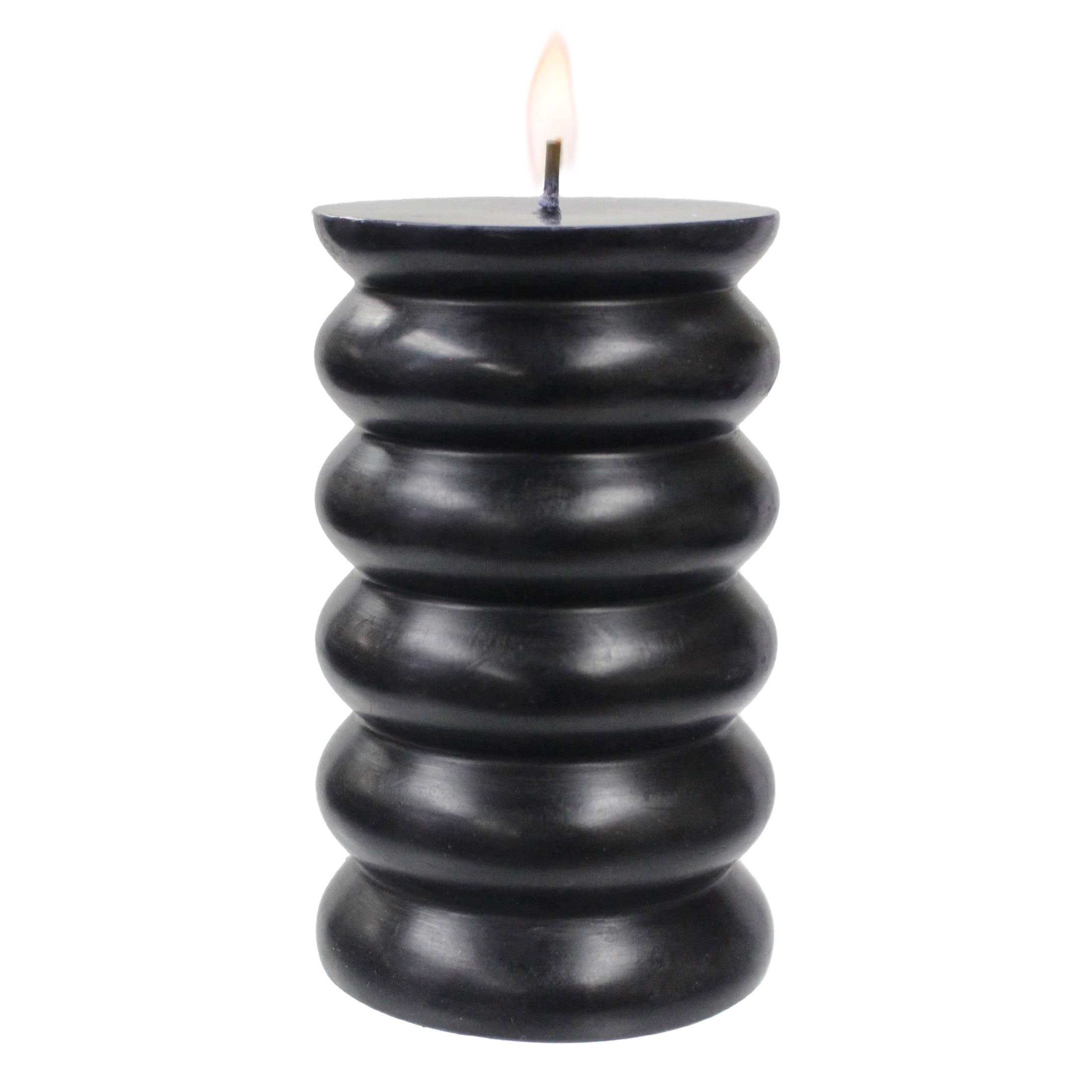 Better Homes & Gardens Unscented Bubble Pillar Candle, 3x5 Inches, Black