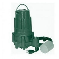 Zoeller 145-0011, Model BE145, Sump & Effluent Pump, 3/4 HP, 230 Volts, 1 Phase, 6 Amps, 1-1/2" NPT Discharge, 61 GPM Max, 74 ft Max Head, 20 ft Cord, Automatic