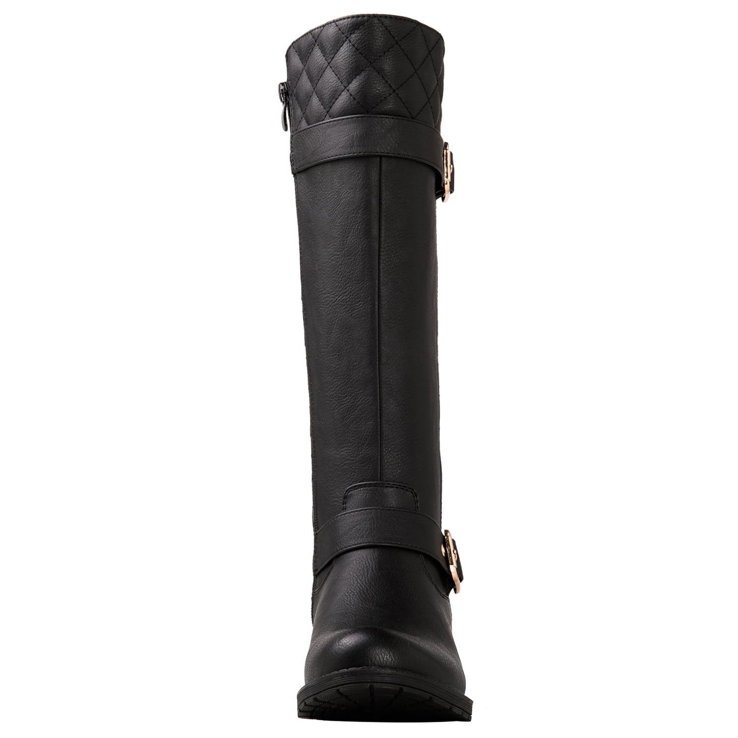 GLOBALWIN Women's Quilted Knee-High Fashion Boots 
