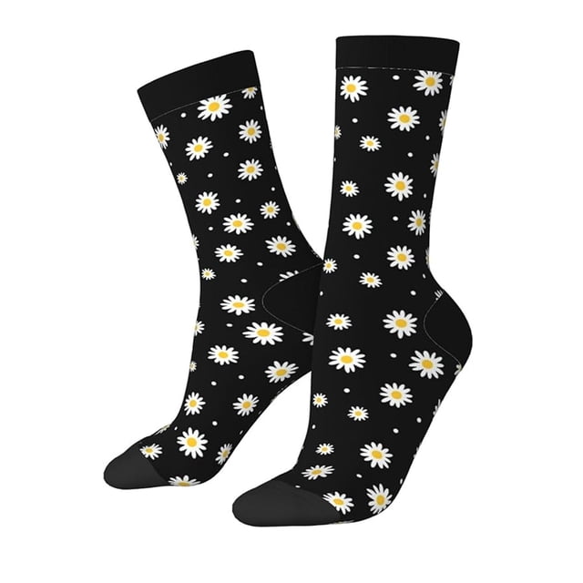 Stylish And Versatile Stockings For Everyday Wear Men And Women With Printed Design And Semi Sheer Feel