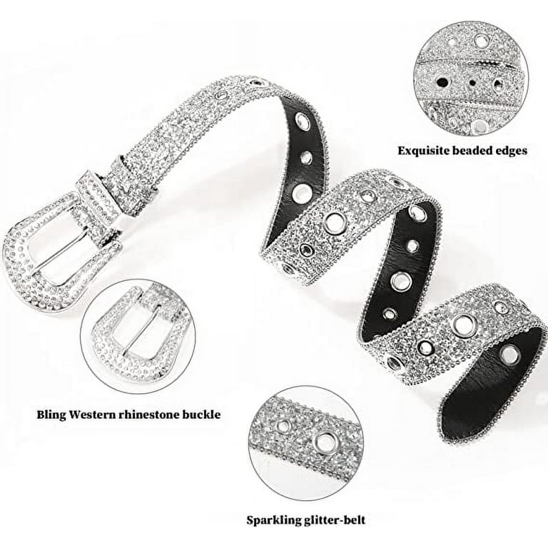 Women Rhinestone Belt Vintage Cowgirl Sequin Diamond Bling Belts Y2k Leather Belt for Men - Walmart.com Women Rhinestone Belt Vintage Cowgirl Sequin Diamond Bling Belts Y2k Leather Belt for Men - Walmart.com